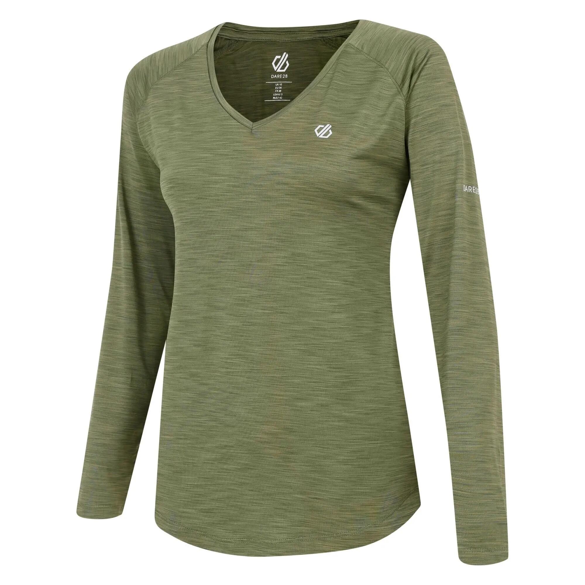 Camiseta deportivo hombre Dare2B Discernible Tee LONG - caqui 3/4