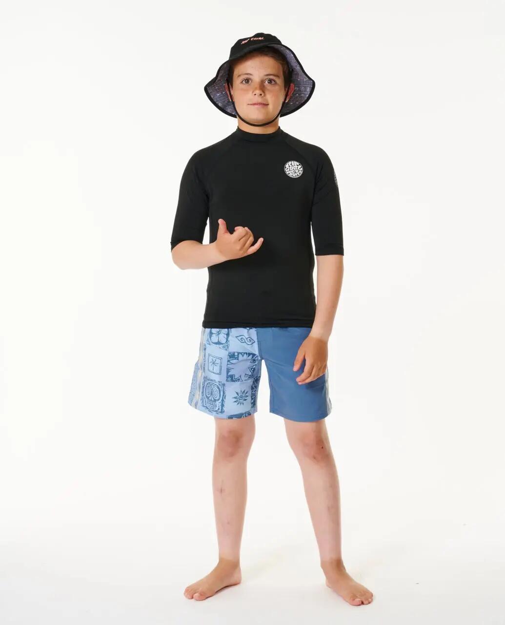 T-shirt anti-UV Rapaz Icons Brushed manga curta - Black 6/7