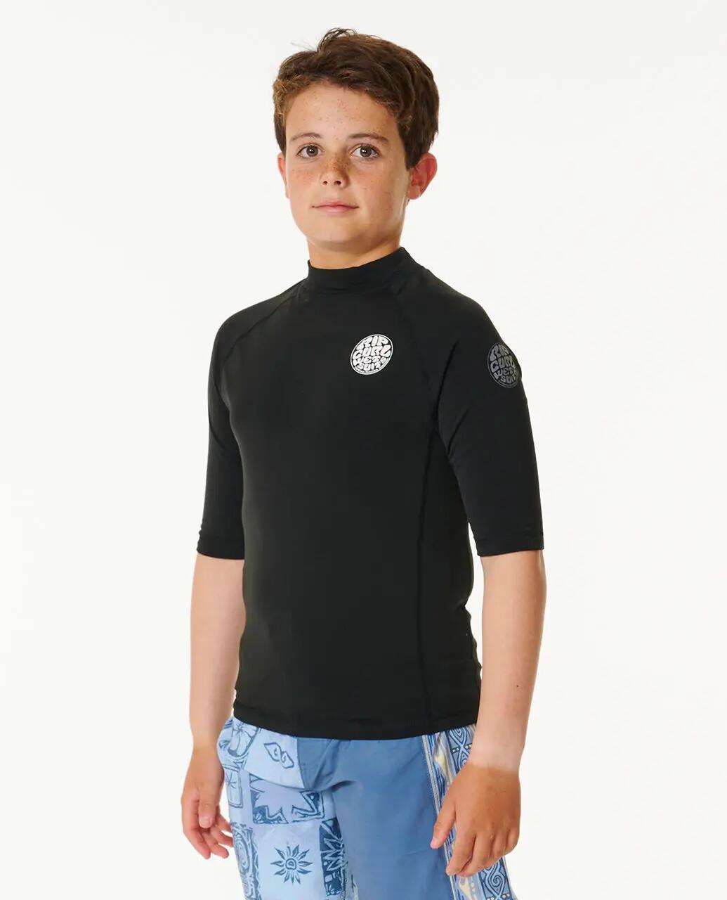 T-shirt anti-UV Rapaz Icons Brushed manga curta - Black 3/7