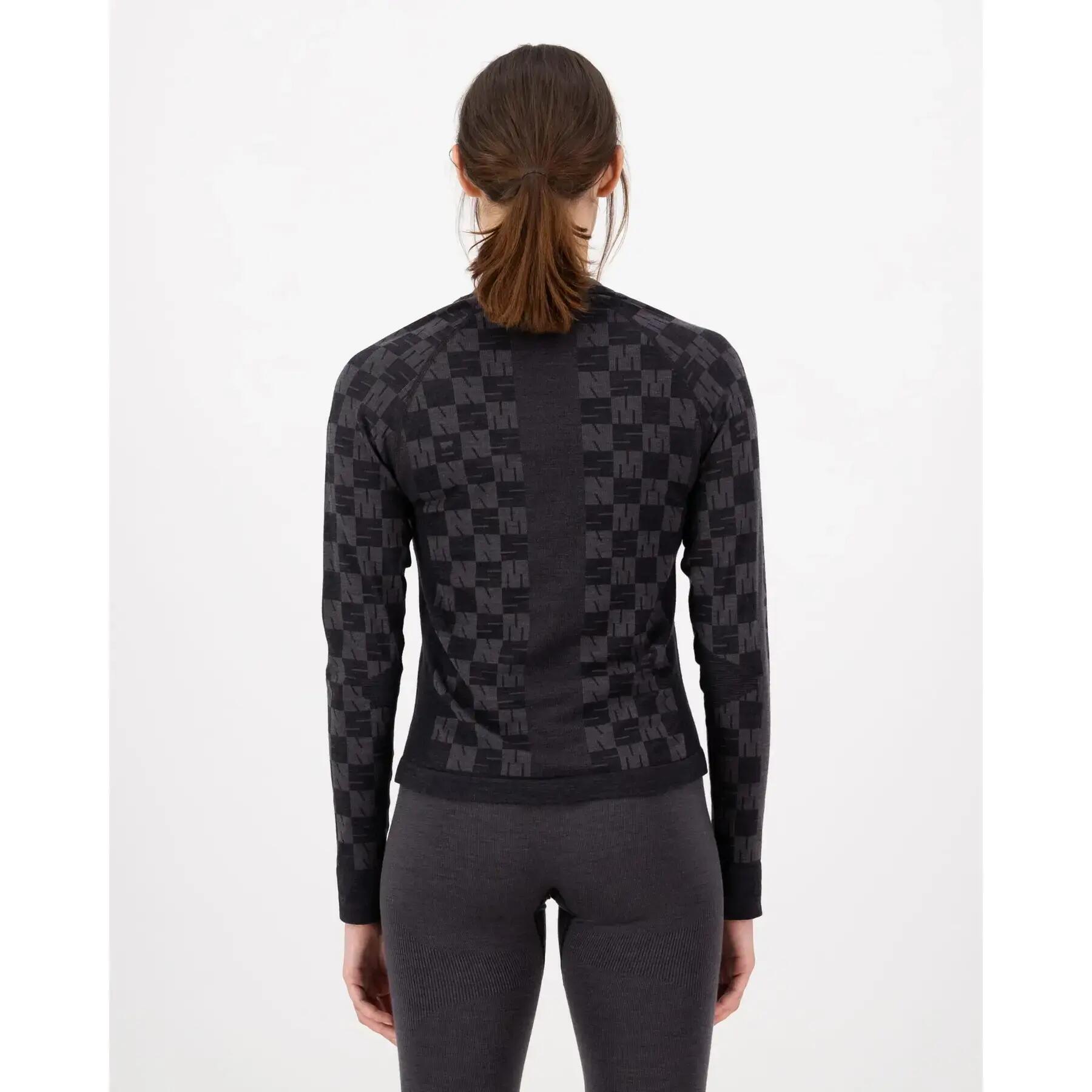 T-shirt en laine mérinos à manches longues femme Mons Royale Ascender 3/4
