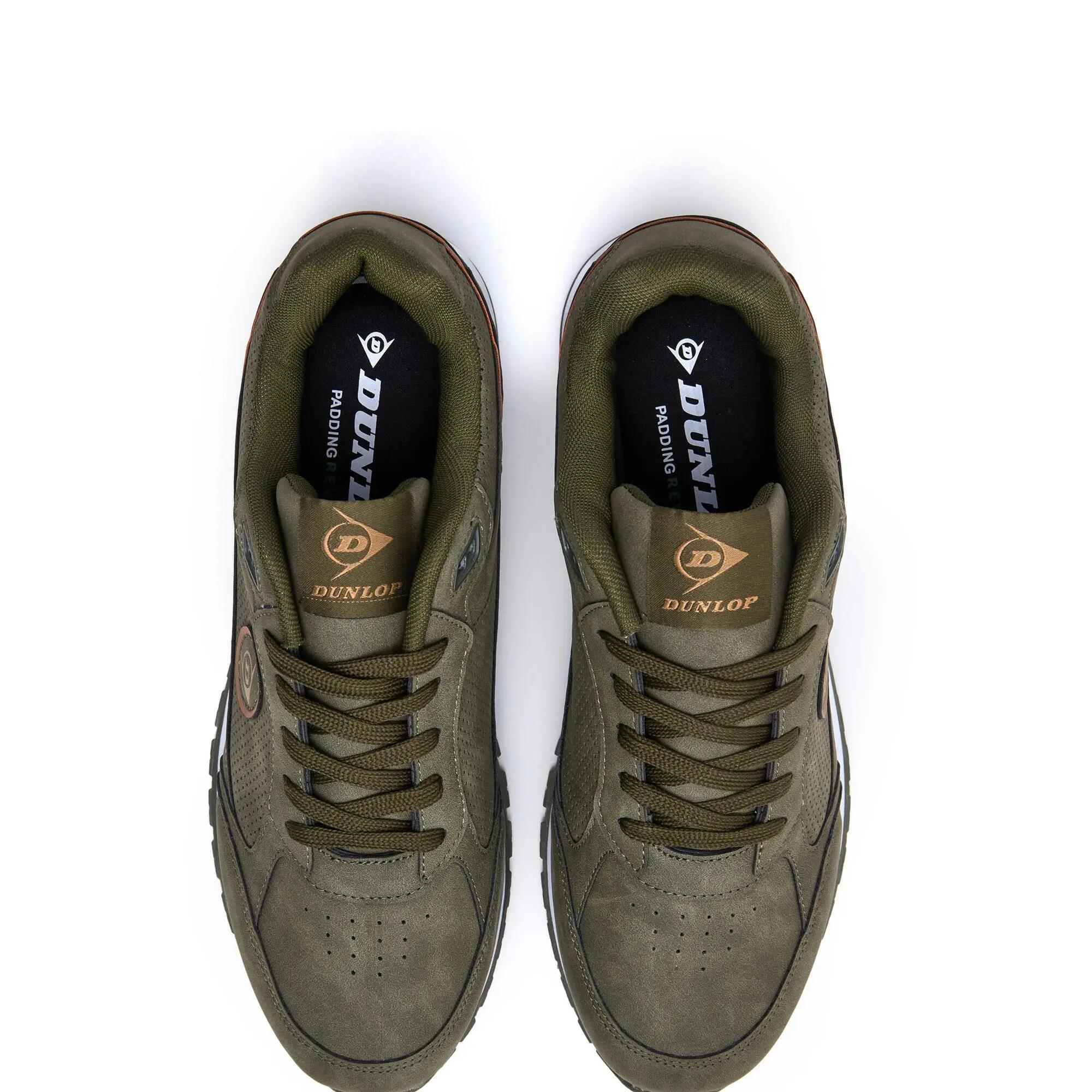 Zapatillas deportivas Dunlop Hombre 36124 Kaki con Cordones 4/5