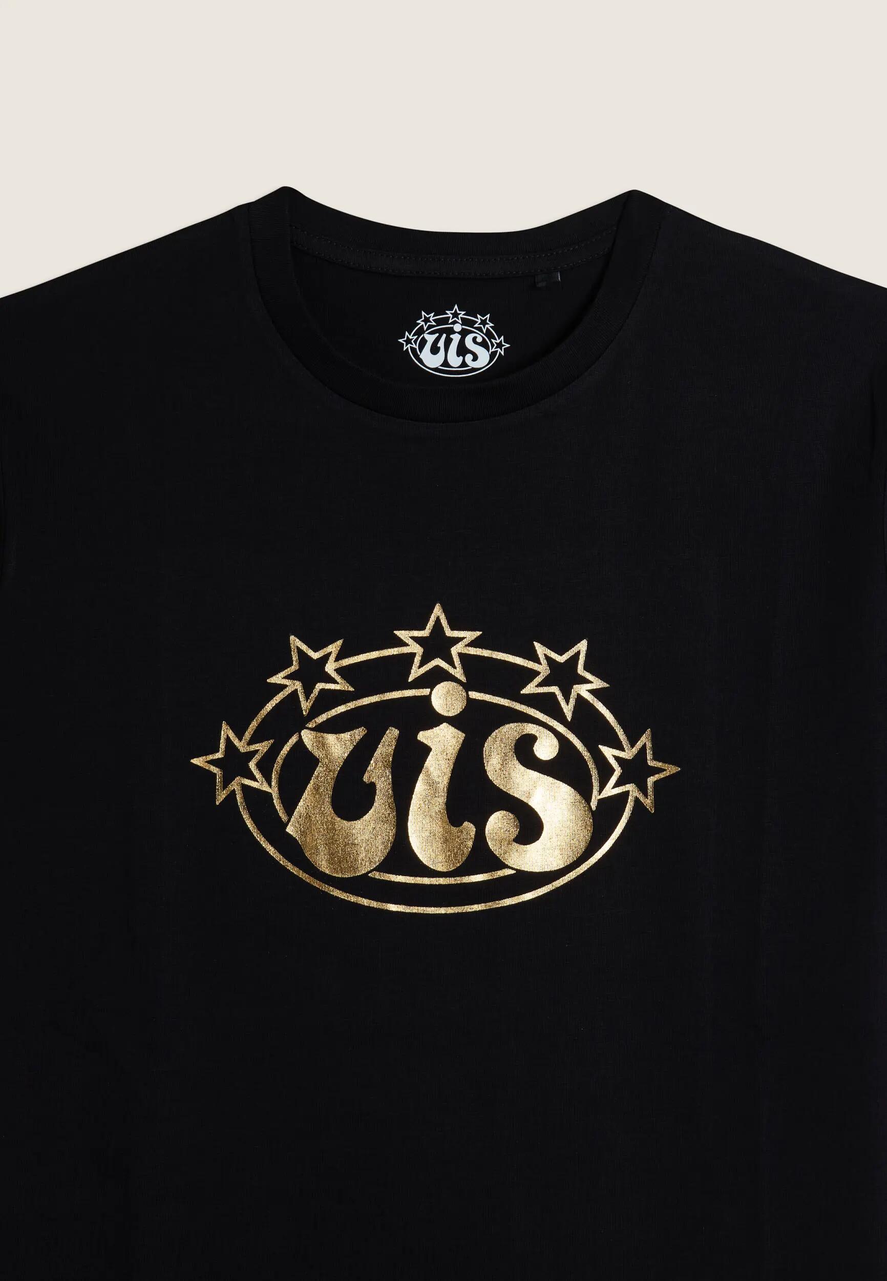 T-shirt Uomo Girocollo in Cotone con Logo VIS Oro 3/3