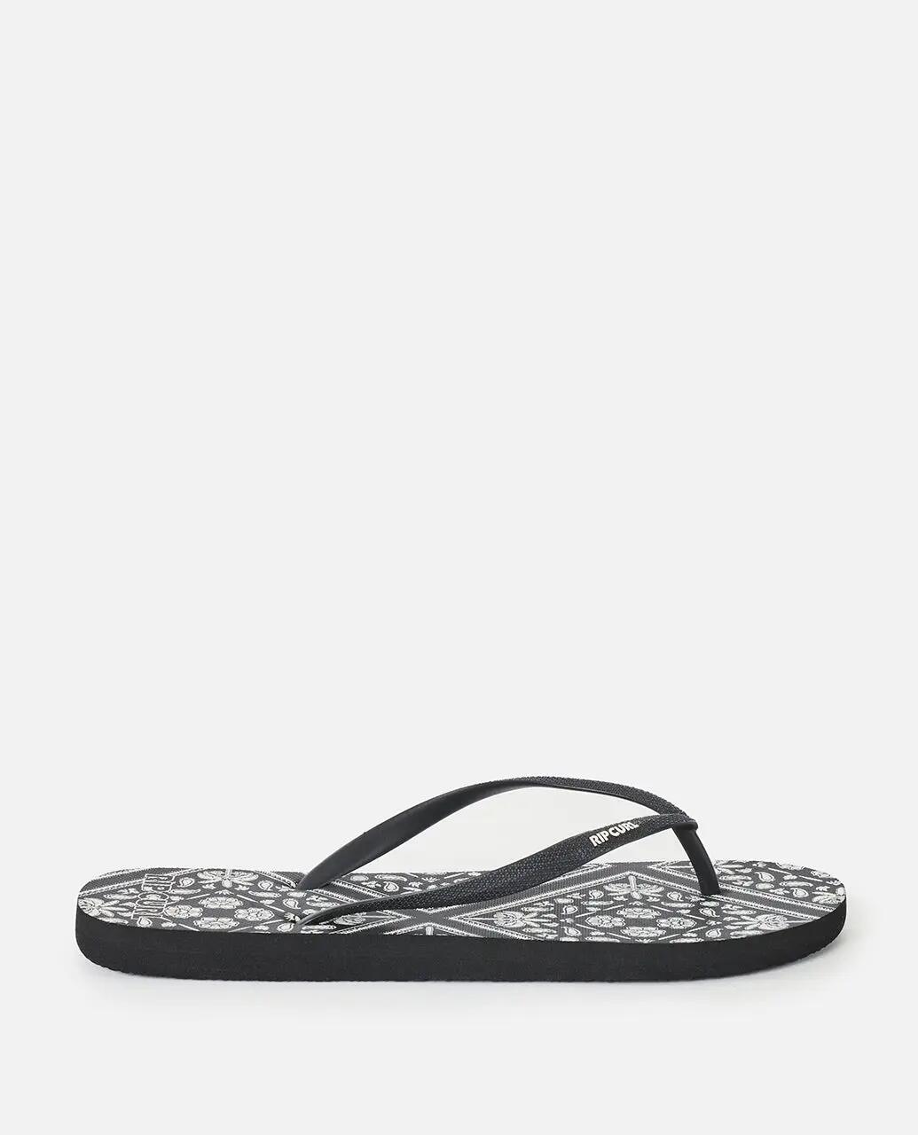 Chinelos de dedo Mulher Mixed Bloom - Black/Off White 5/5