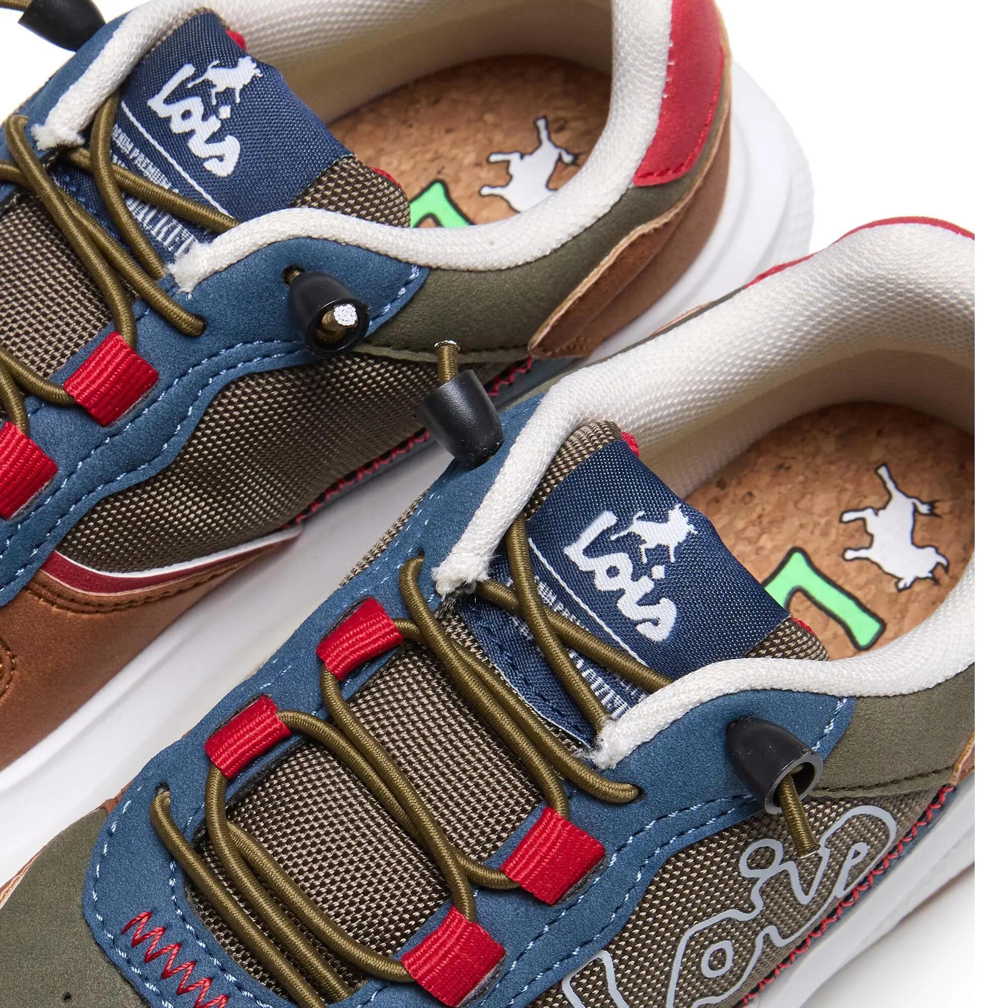 Zapatillas deportivas Lois Niño 63339 Kaki con Cordones 5/5