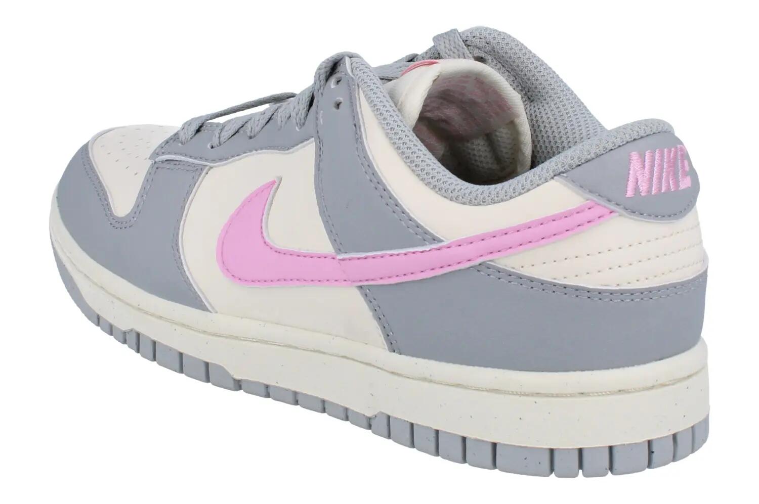 Nike Dunk Low Next Nature Light Smoke Grey Pink Rise (Women's) 2/6