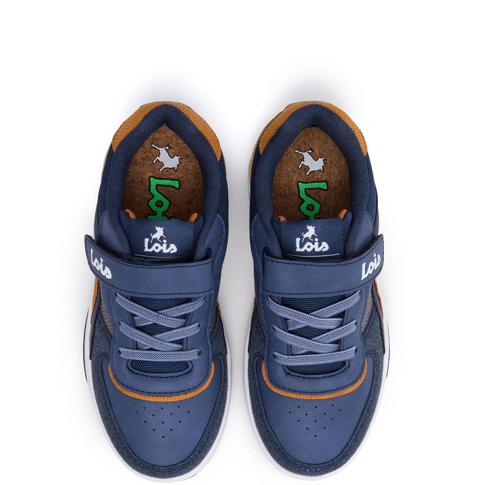 Zapatillas deportivas Lois Niño 63346 Azul marino con Cordones 4/5
