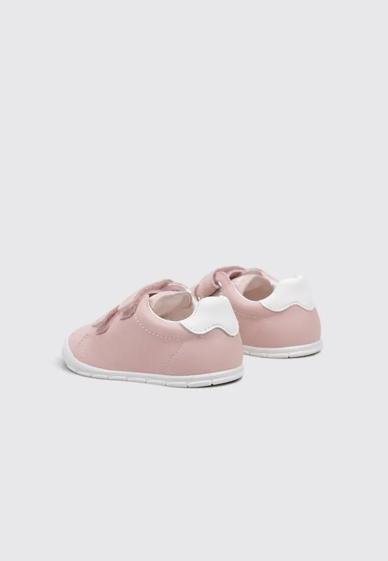 Chaussures barefoot - Enfant - Scratch, talon plat - 060170 - Blanc 4/4