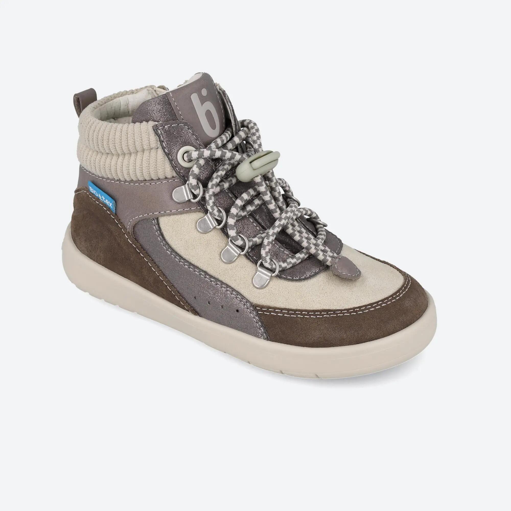 Botines barefoot Niña Biomecanics 261246B Grises Cremallera 4/5