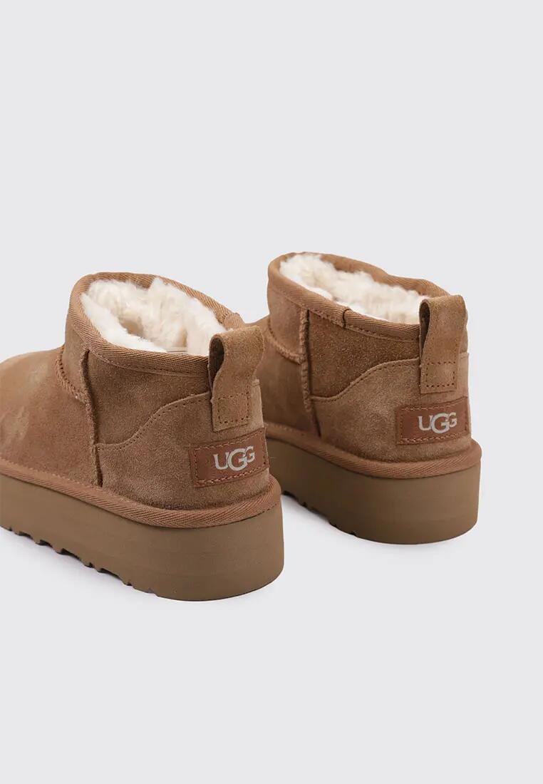 Bottines sport - Fille - Plateforme 4 cm - UGG Classic Ultra Mini - Marron 4/5