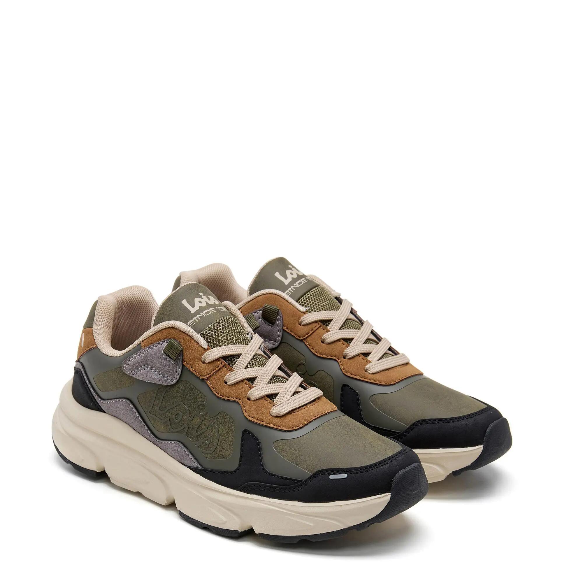 Zapatillas deportivas Lois Hombre 64579 Kaki con Cordones 2/5