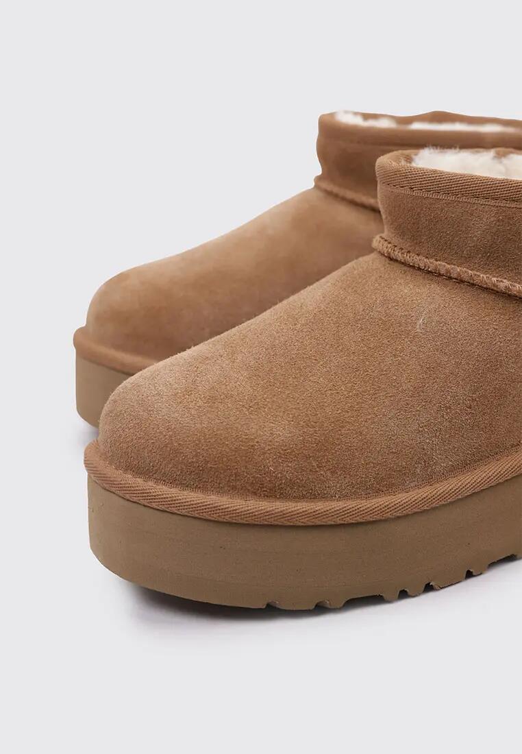 Bottines sport - Fille - Plateforme 4 cm - UGG Classic Ultra Mini - Marron 3/5
