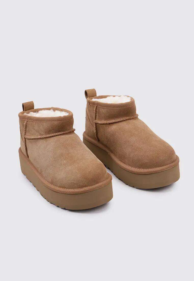 Bottines sport - Fille - Plateforme 4 cm - UGG Classic Ultra Mini - Marron 2/5