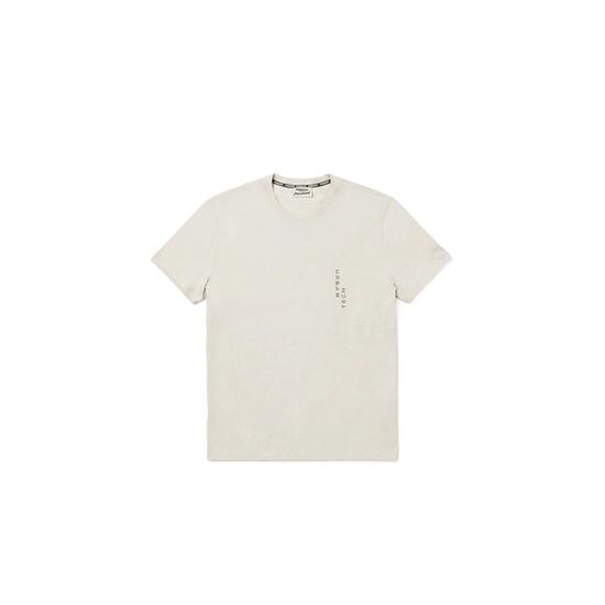 T-shirt hommes coupe classique en coton avec graphismes caoutchoutés