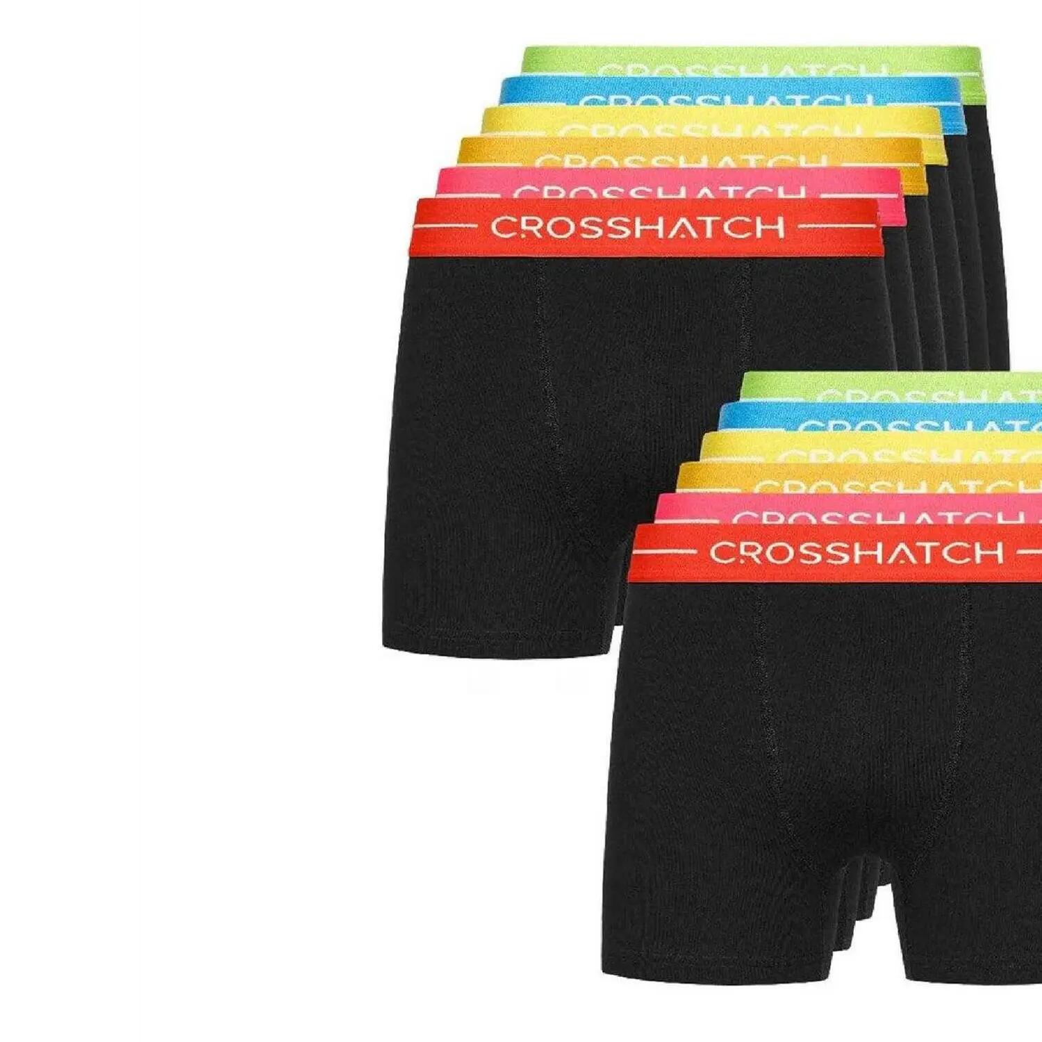 Boxer Logo Uomo Misura Confezione 12 Crosshatch Astral Nero 3/3