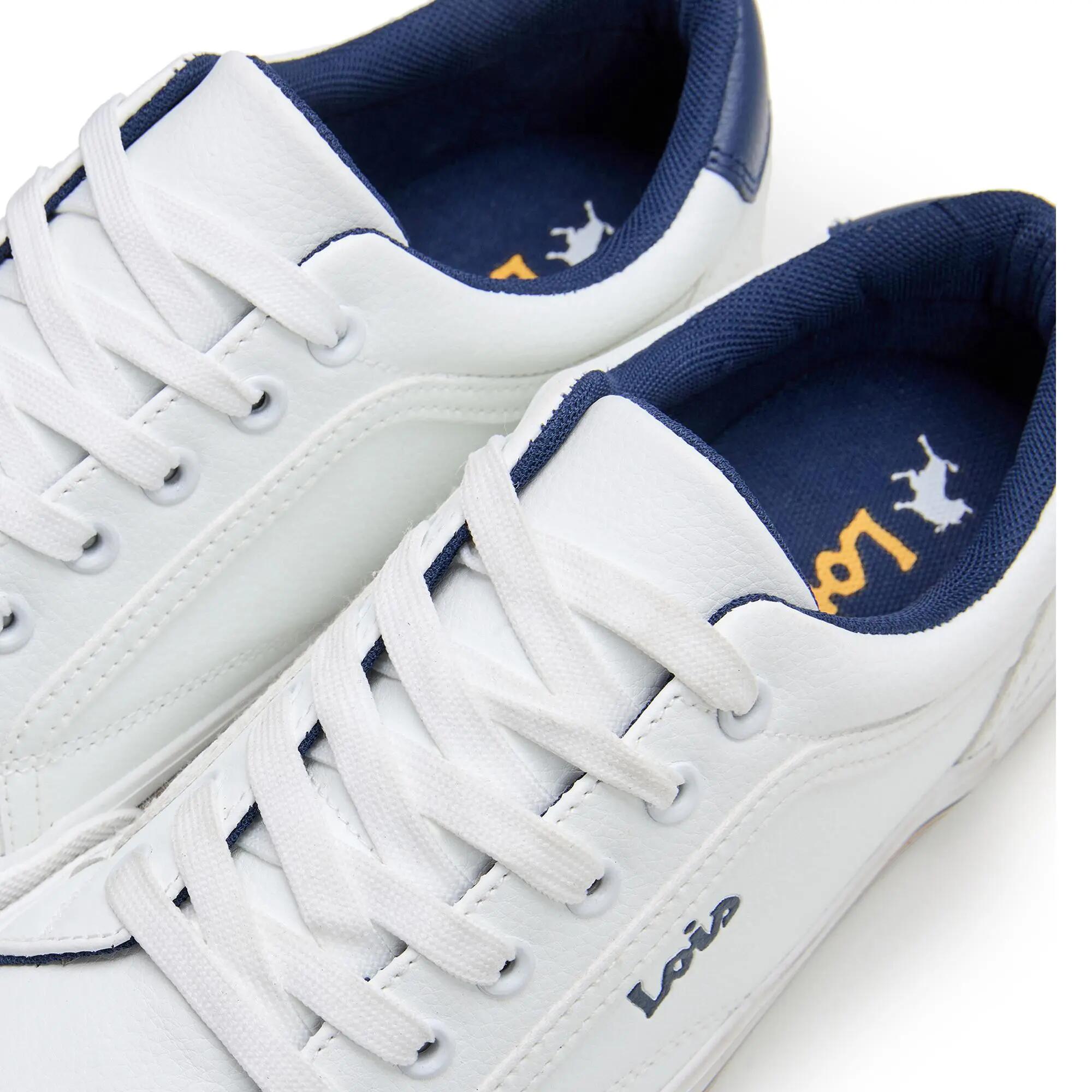 Zapatillas deportivas Lois Hombre 61415 Blancas con Cordones 5/5