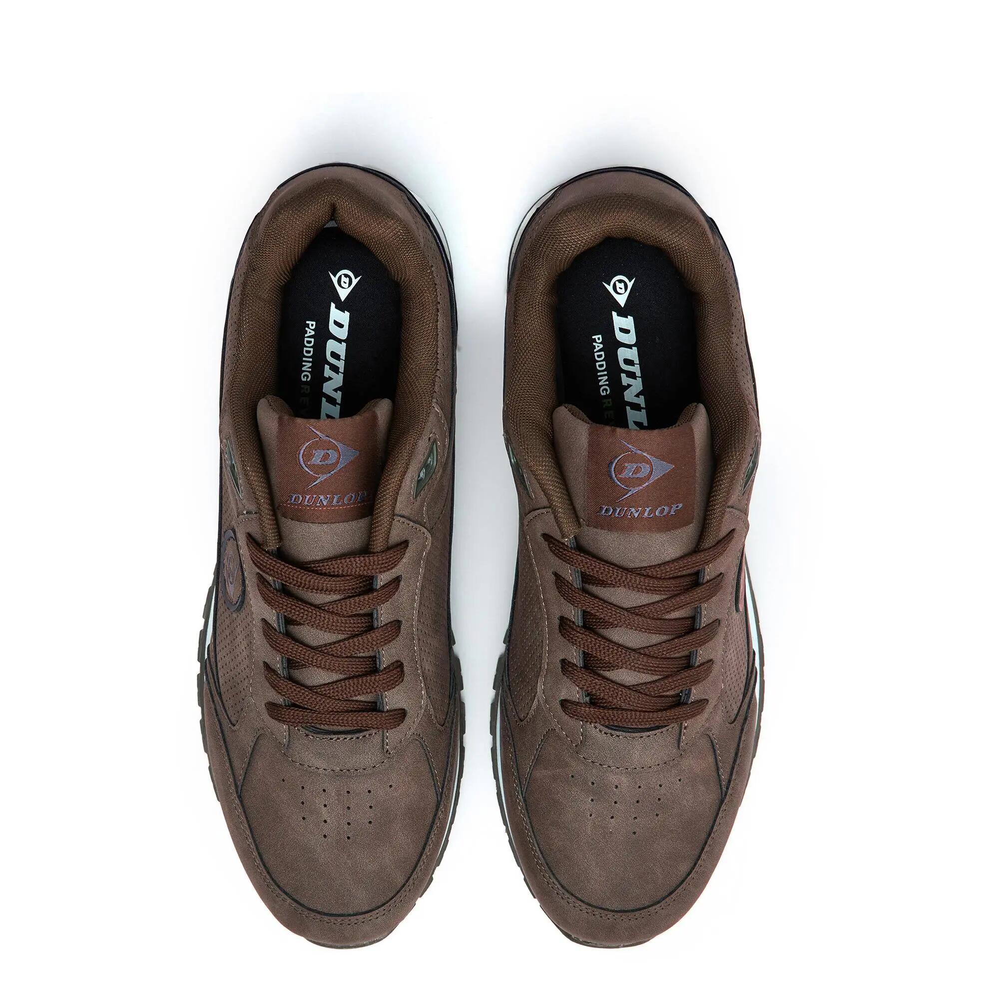 Zapatillas deportivas Dunlop Hombre 36124 Marrones con Cordones 4/5