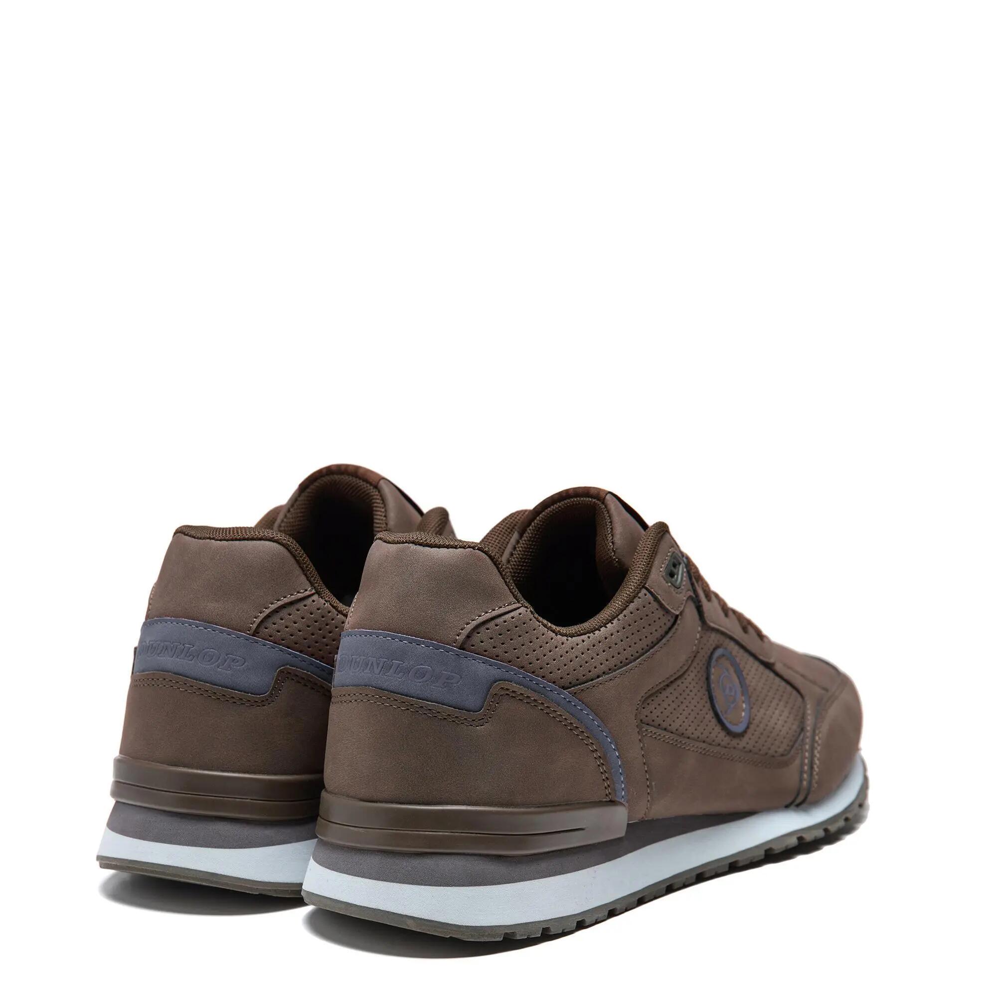 Zapatillas deportivas Dunlop Hombre 36124 Marrones con Cordones 3/5