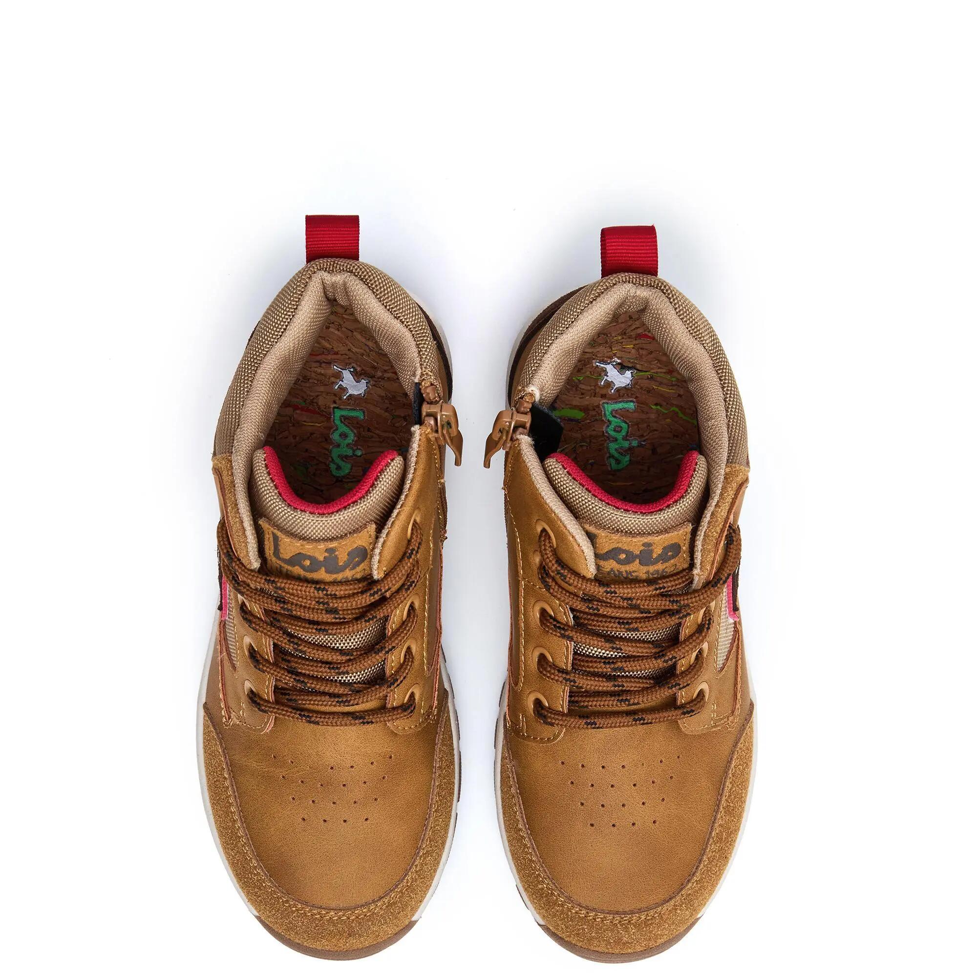 Botas Lois Niño 63330 Melocotón con Cordones 4/5