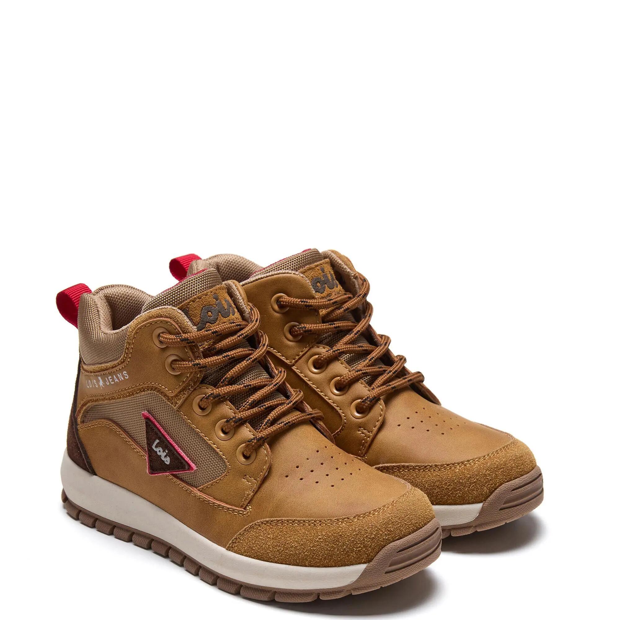 Botas Lois Niño 63330 Melocotón con Cordones 2/5
