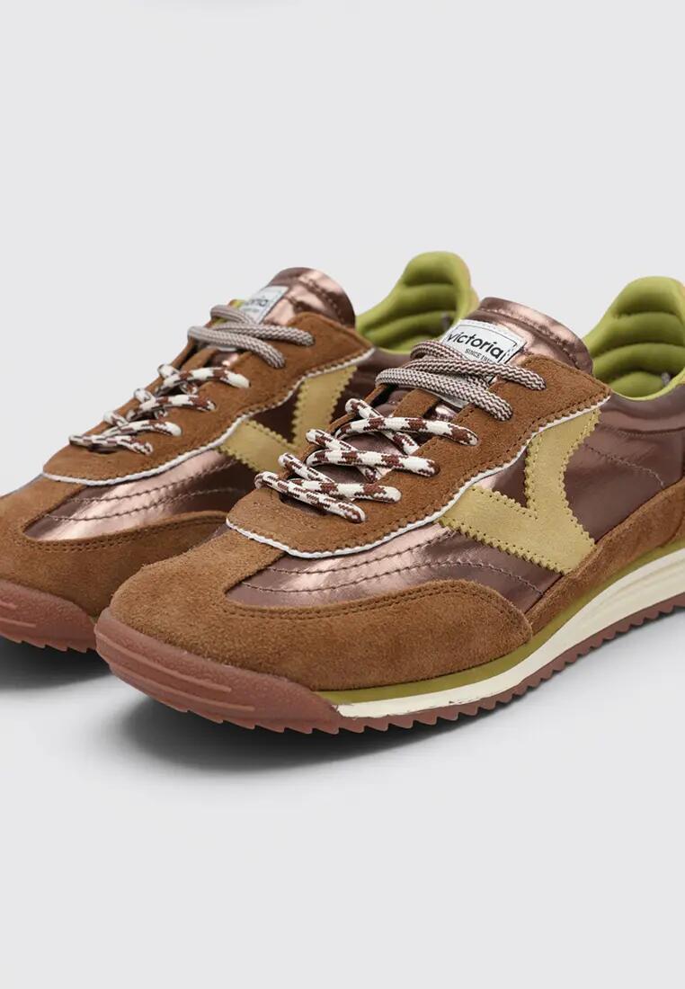 Baskets basses sport femme VICTORIA SATURNO marron 3/6