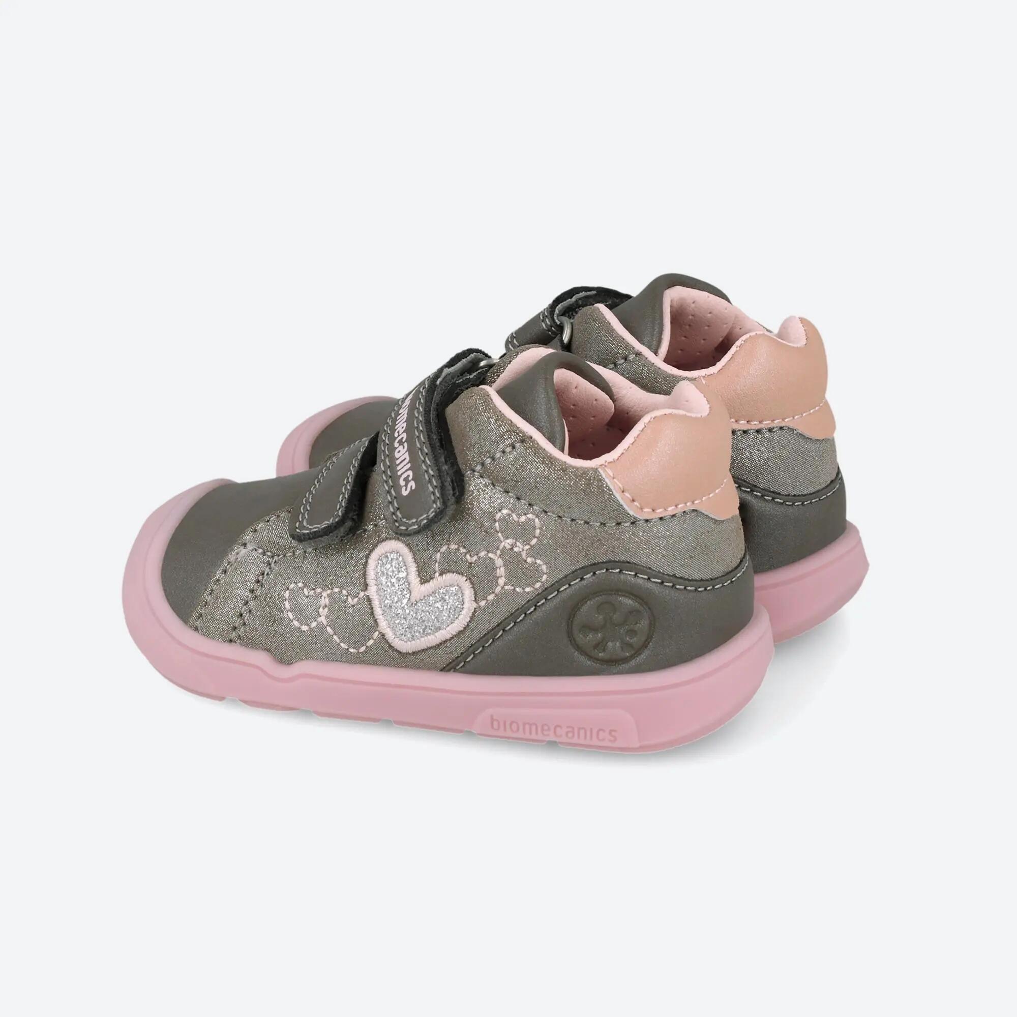 Botins barefoot  Bebê Biomecanics 261142A Verdes Fecho adesivo 3/5