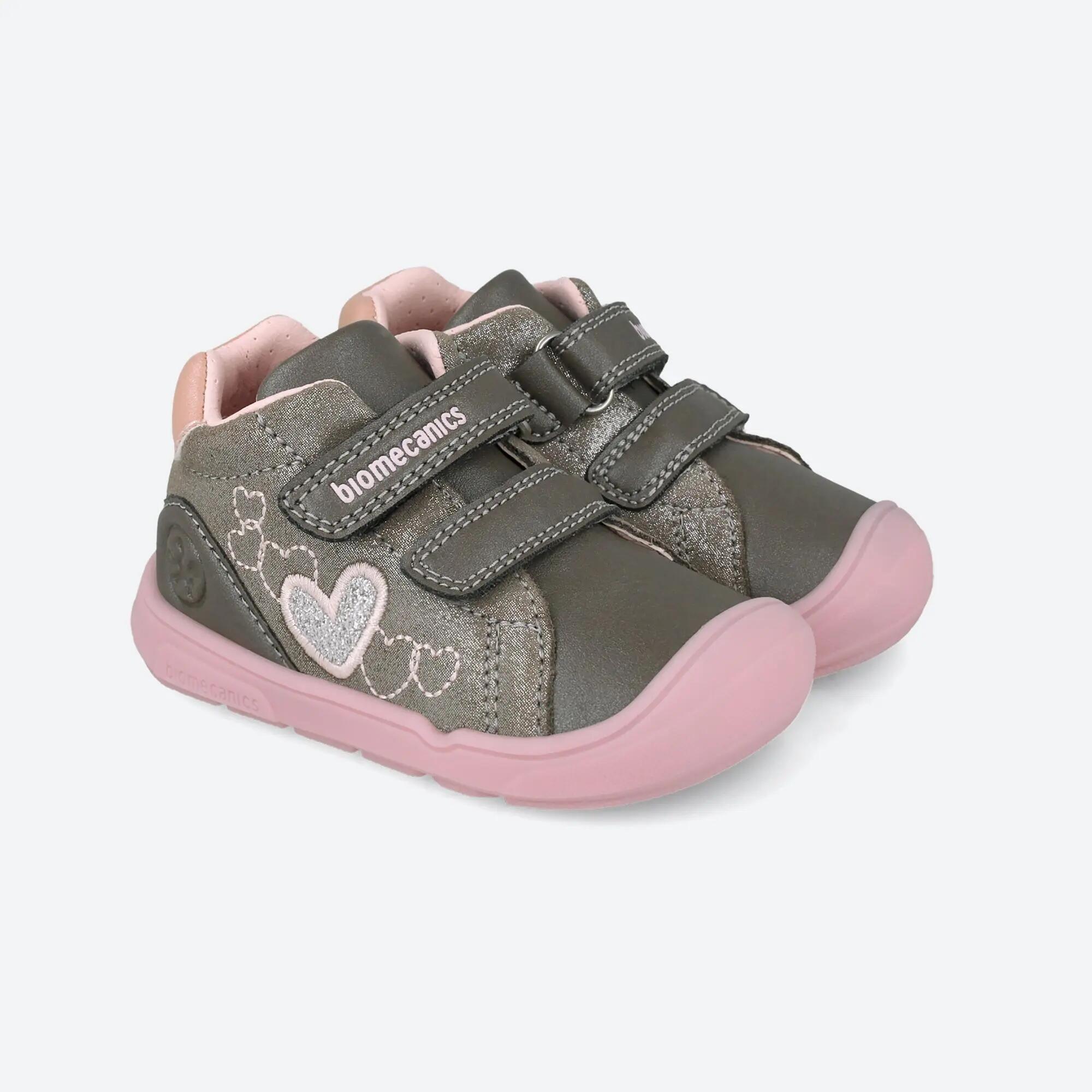 Botins barefoot  Bebê Biomecanics 261142A Verdes Fecho adesivo 2/5