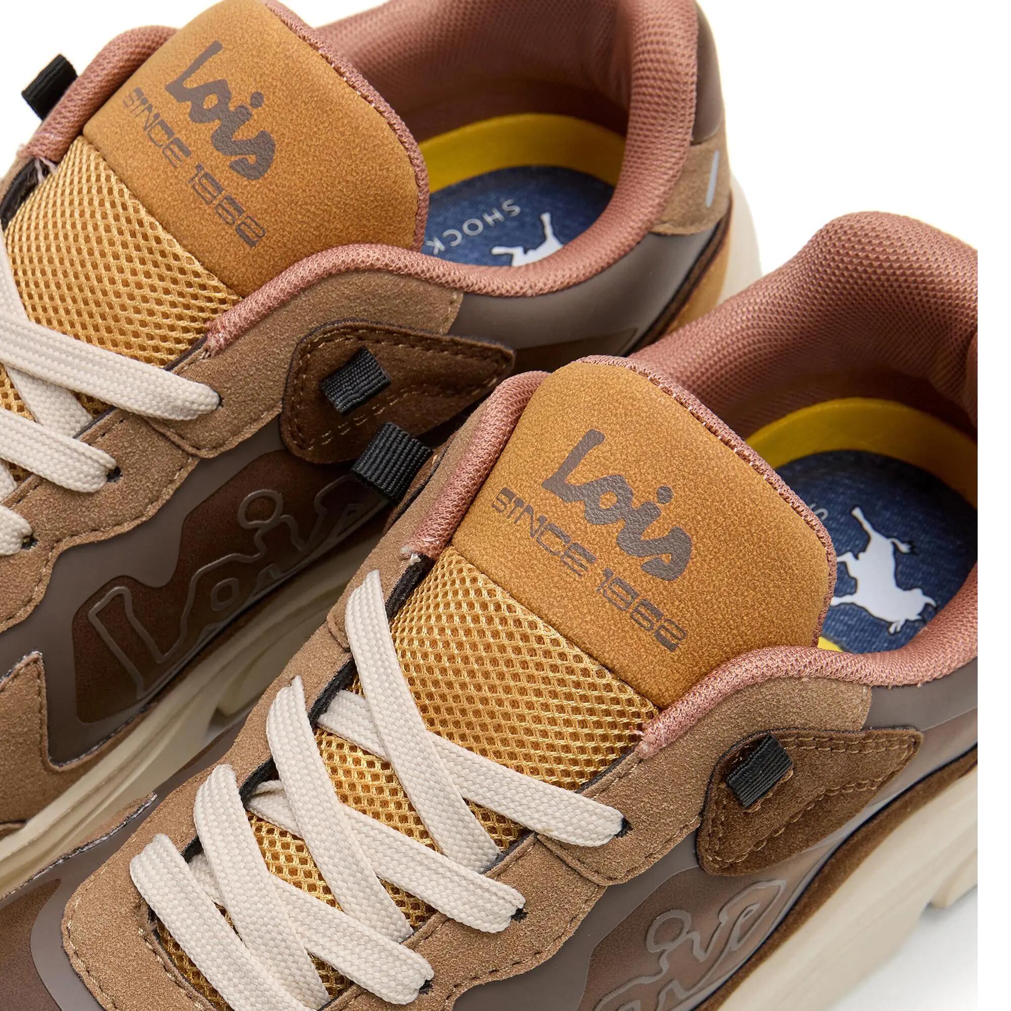Zapatillas deportivas Lois Hombre 64579 Marrones con Cordones 5/5