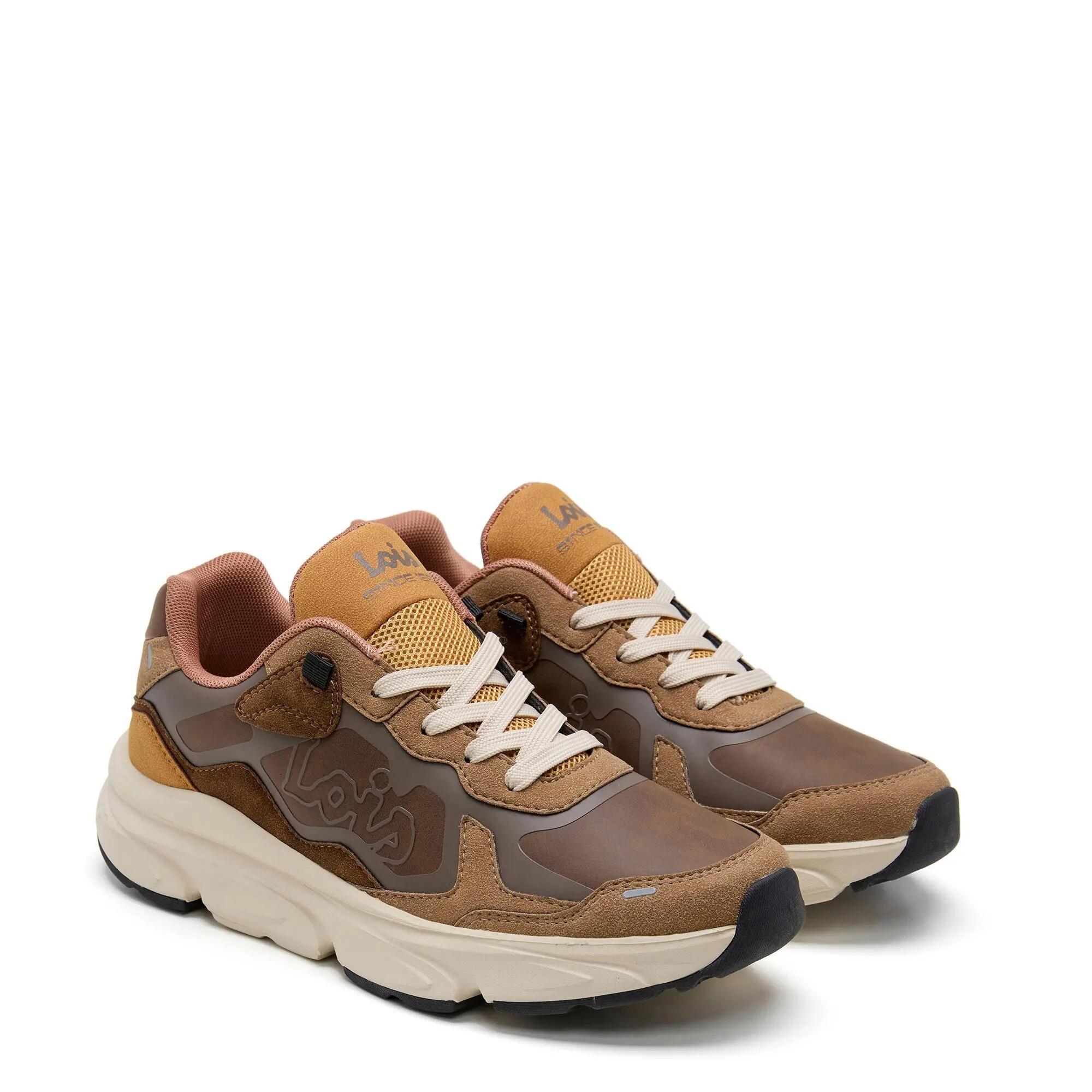 Zapatillas deportivas Lois Hombre 64579 Marrones con Cordones 2/5