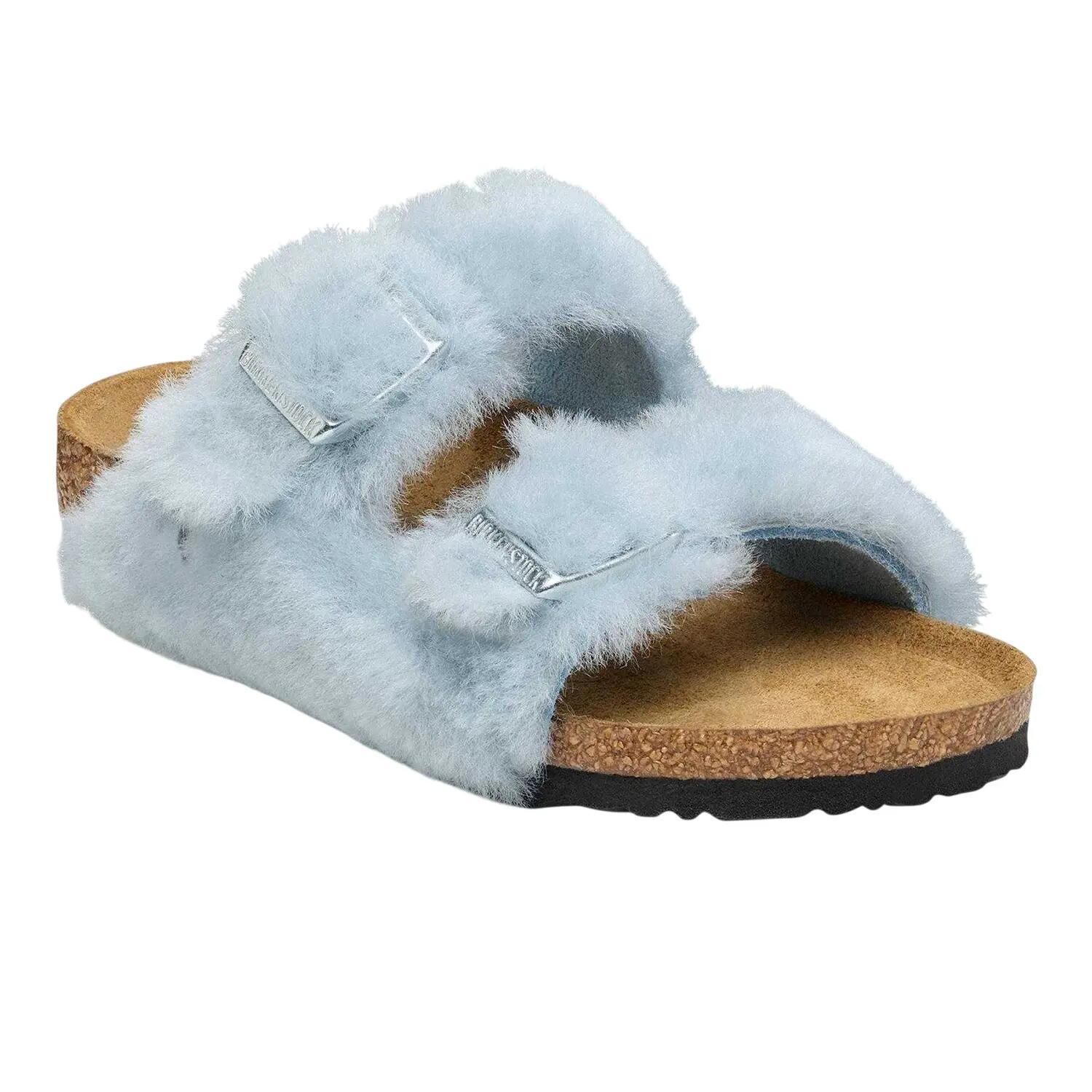 Sandali Punta Aperta PiattaBambini Birkenstock Arizona Blu 3/3