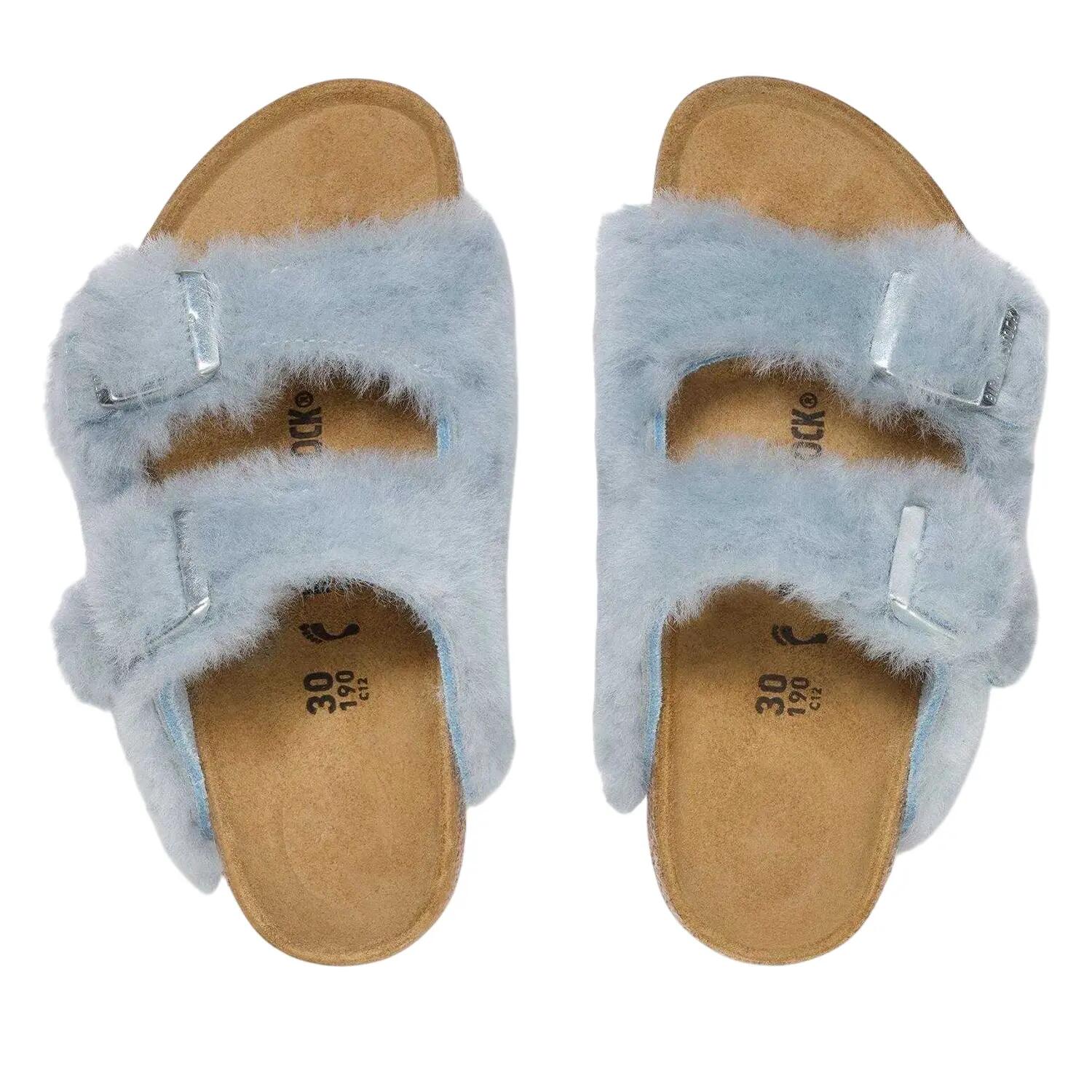 Sandali Punta Aperta PiattaBambini Birkenstock Arizona Blu 2/3