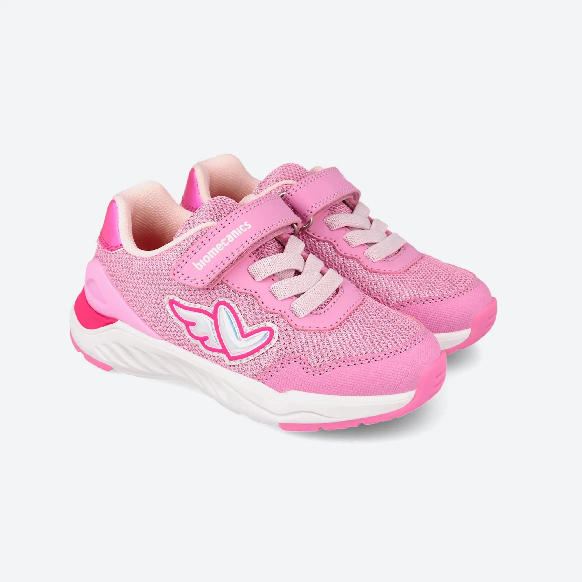 Sapatilhas  Menina Biomecanics 261273B Rosas Fecho adesivo 2/5