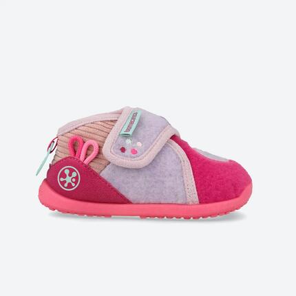 Zapatillas de casa barefoot Bebé Biomecanics 261185B Rosas Cierre adherente