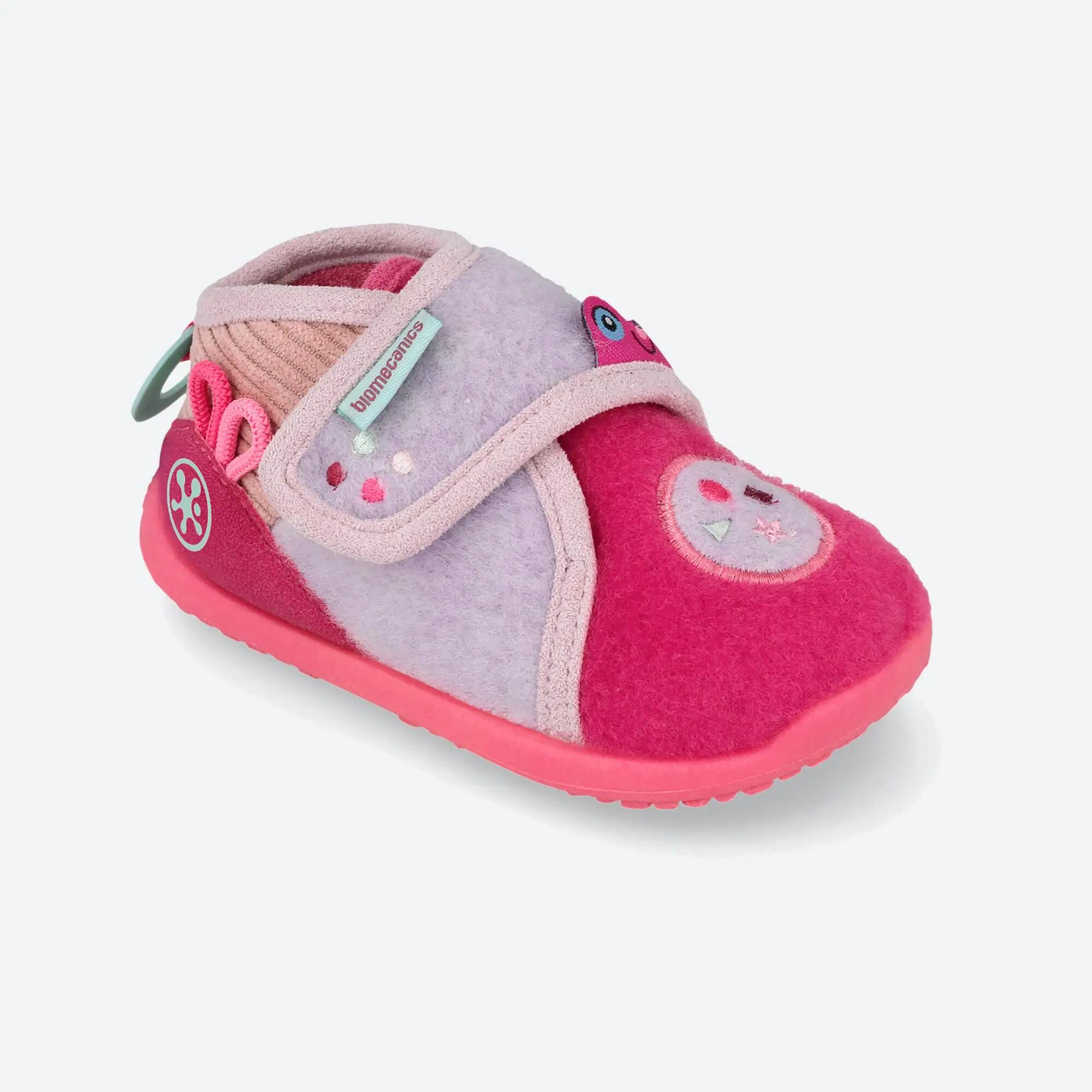 Zapatillas de casa barefoot Bebé Biomecanics 261185B Rosas Cierre adherente 4/5