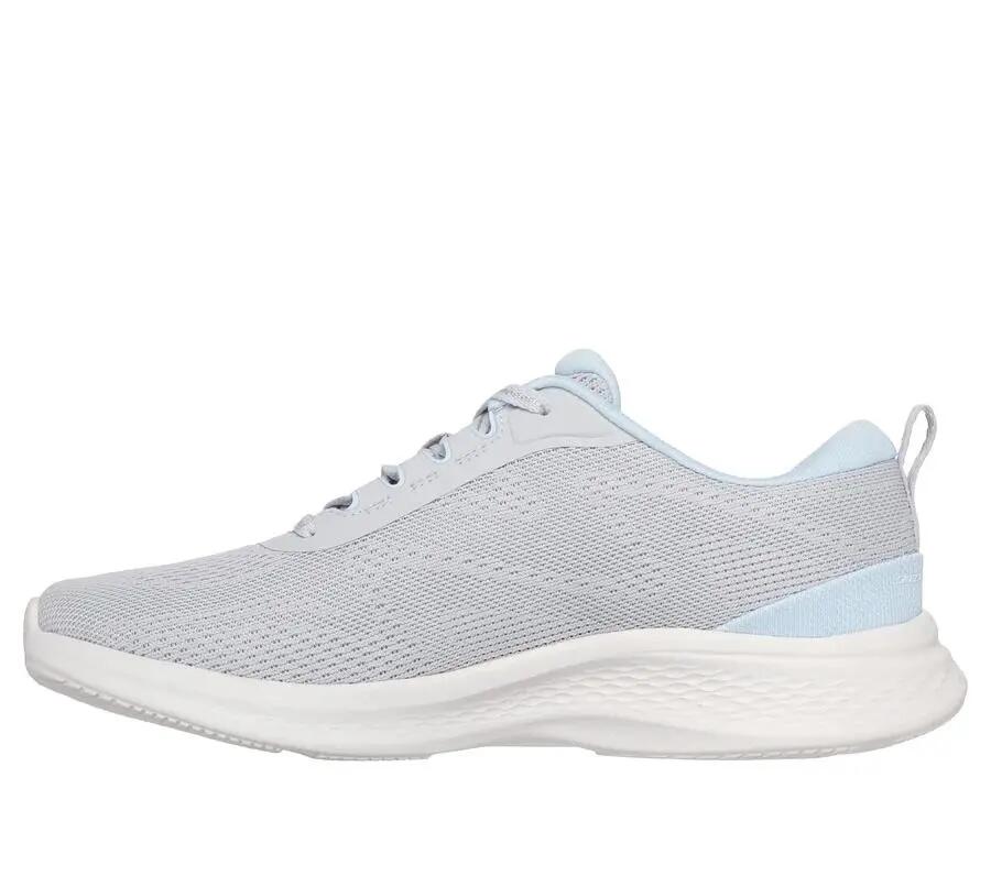 Scarpe da ginnastica da donna Skechers grigie. 4/4