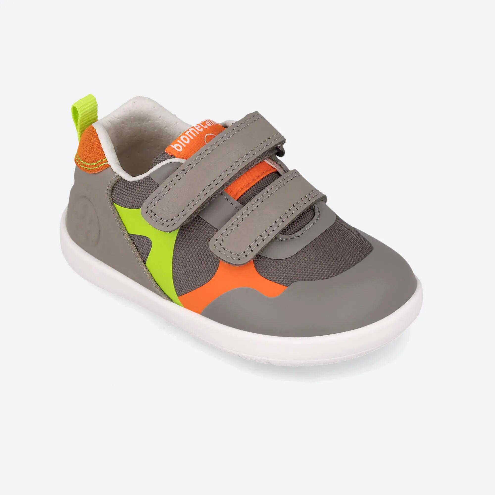 Sapatilhas barefoot  Bebê Biomecanics 261168B Greys Fecho adesivo 4/5