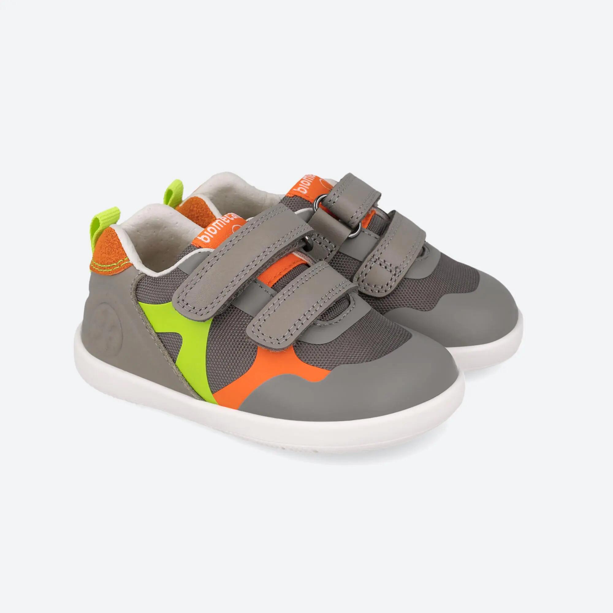 Sapatilhas barefoot  Bebê Biomecanics 261168B Greys Fecho adesivo 2/5