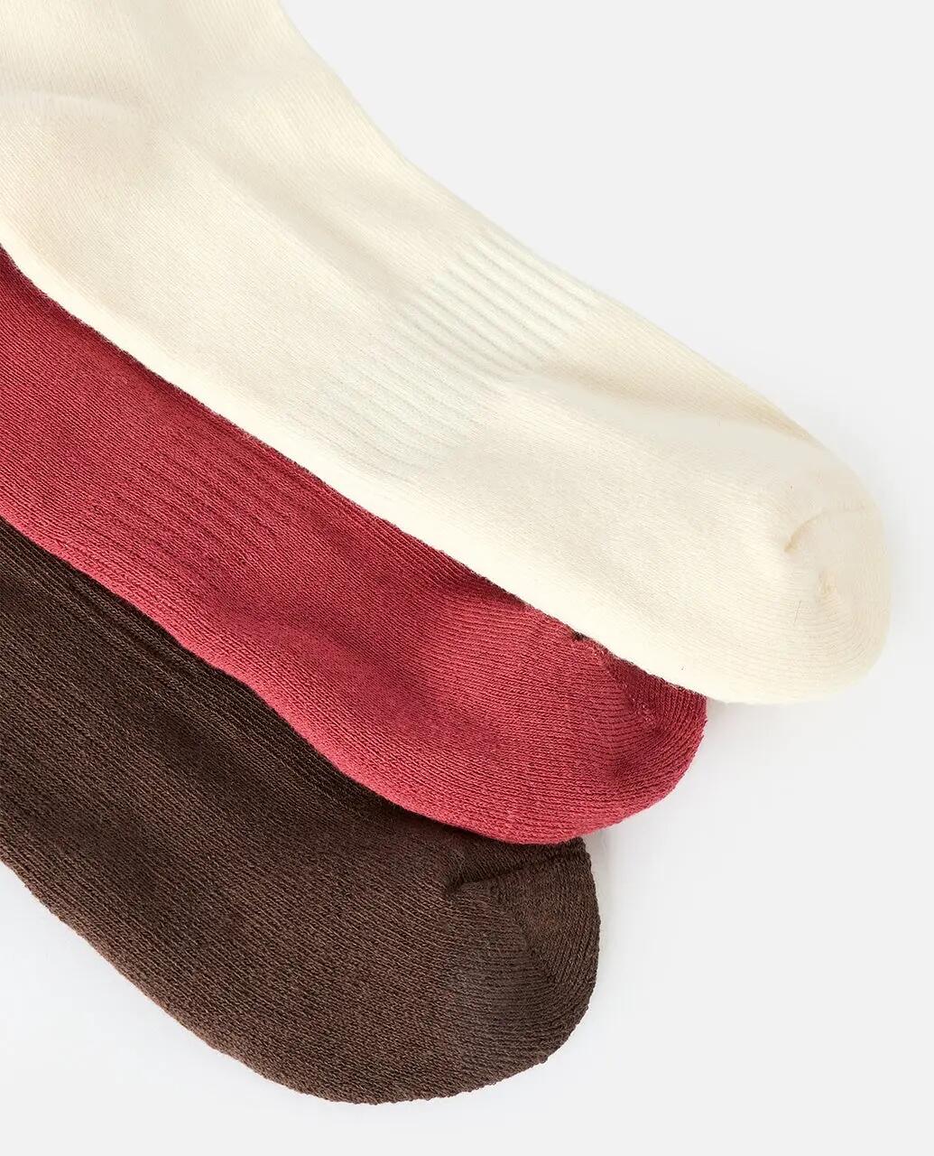 Meias Mulher Icons Of Surf pack de 3 - Maroon 4/4