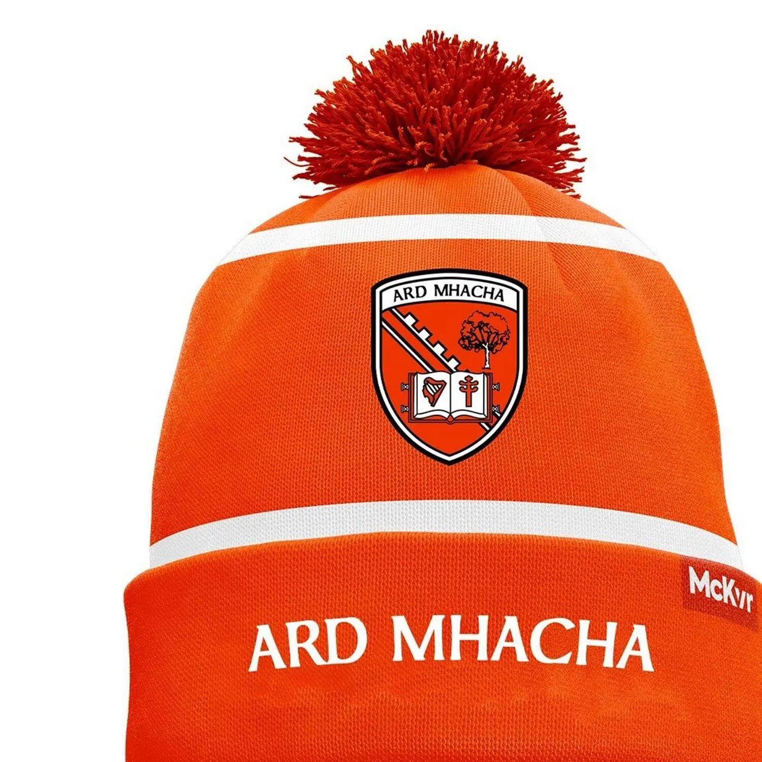 Bonnet À Pompon ARMAGH (Orange / Blanc) 3/3