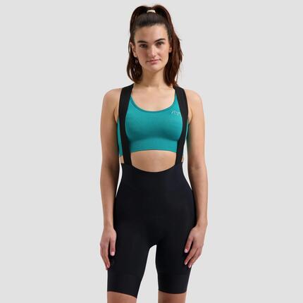 Korte Fietsbroek Met Bretels Dames Signature