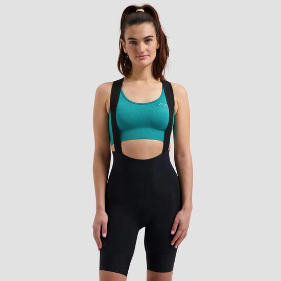 Korte Fietsbroek Met Bretels Dames Signature
