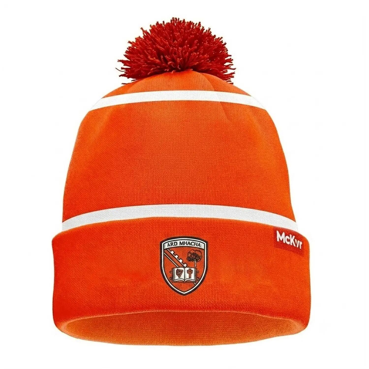 Bonnet À Pompon ARMAGH (Orange / Blanc) 2/3