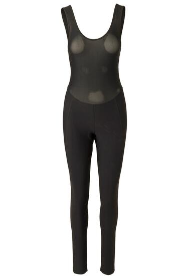 Donna ciclismo salopette invernale termica Essential nero