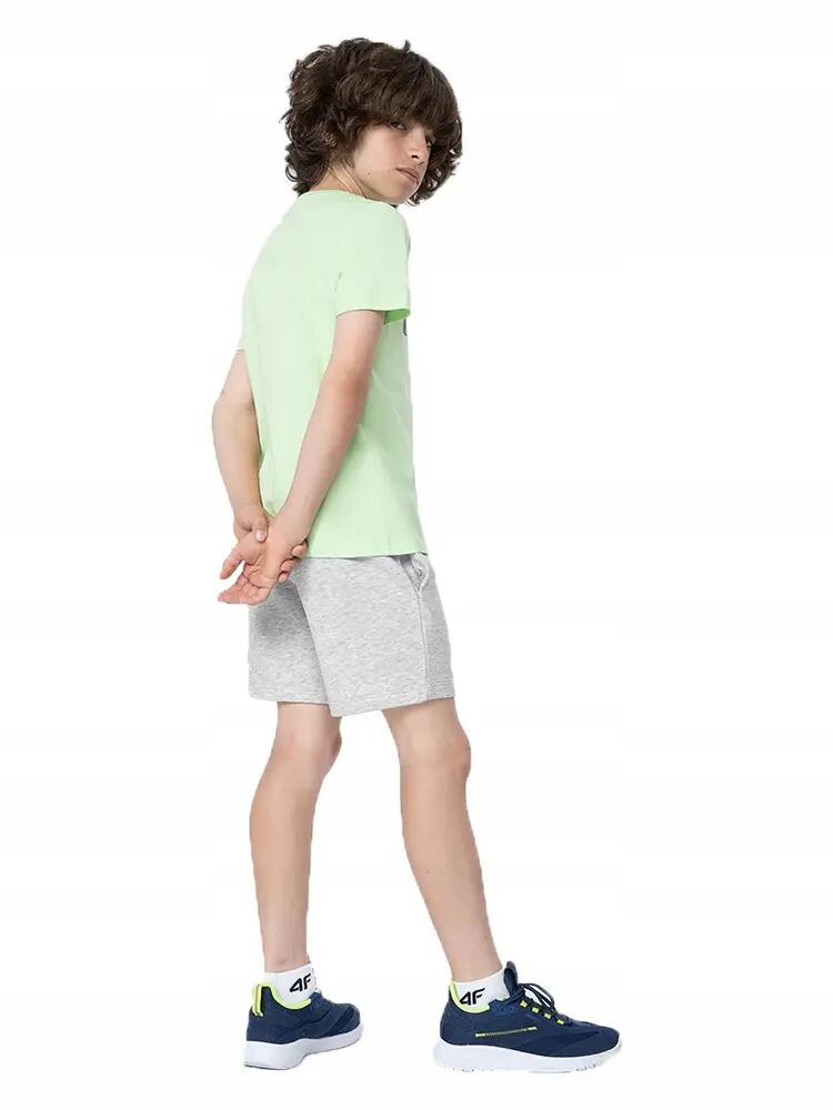 SPODENKI DRESOWE CHŁOPIĘCE 4F DZIECIĘCE JUNIOR    SZARE 6/8