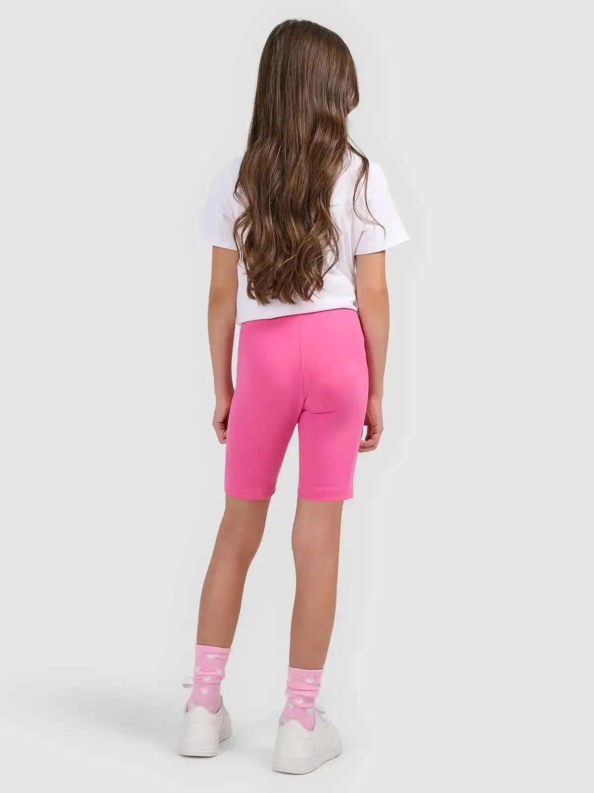 SPODENKI DZIEWCZĘCE 4F LEGGINSY KRÓTKIE KOLARKI NA LATO  RÓŻOWE 9/11