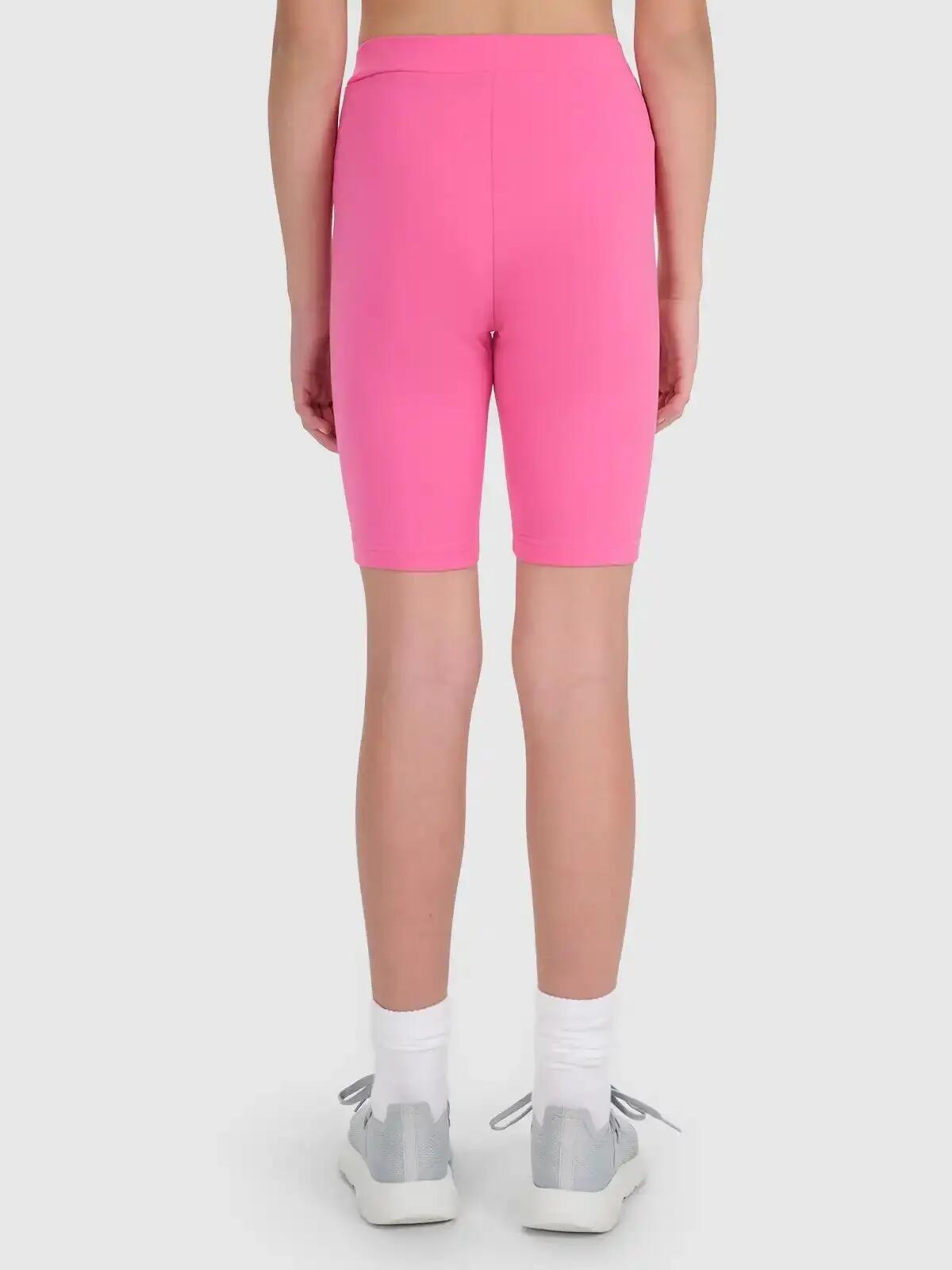 SPODENKI DZIEWCZĘCE 4F LEGGINSY KRÓTKIE KOLARKI NA LATO  RÓŻOWE 5/11