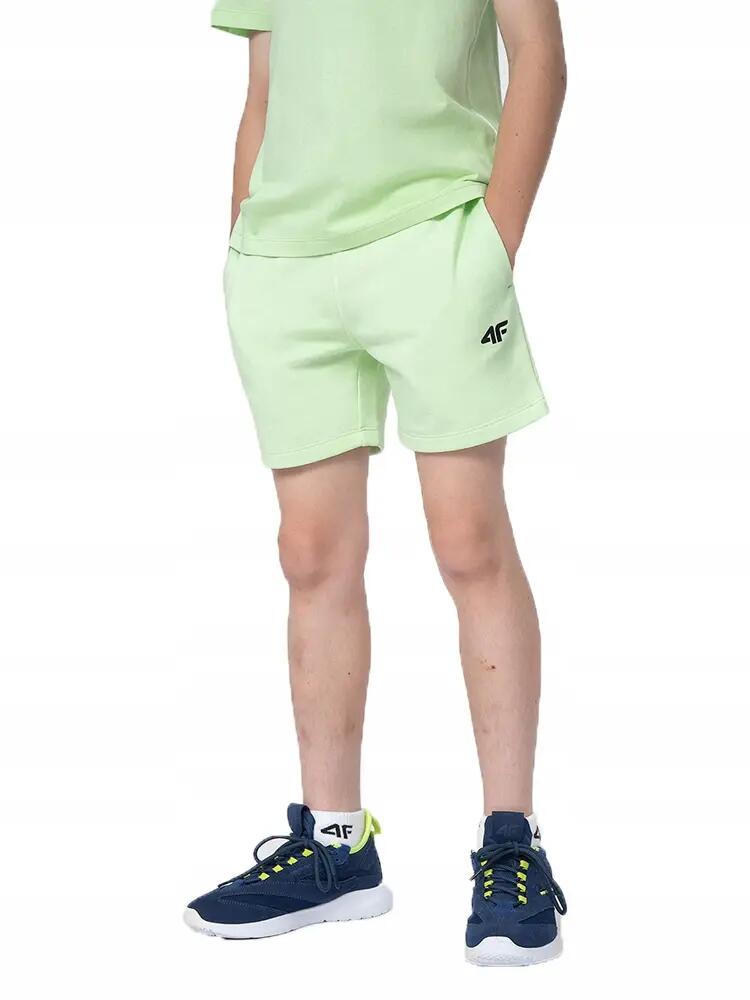 SPODENKI DRESOWE CHŁOPIĘCE 4F DZIECIĘCE JUNIOR    ZIELONE 8/10