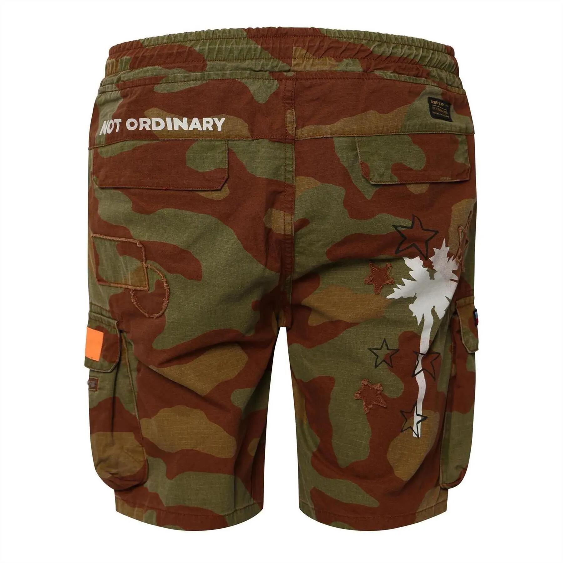 Chino Kurze Hose für Herren Grün 2/3