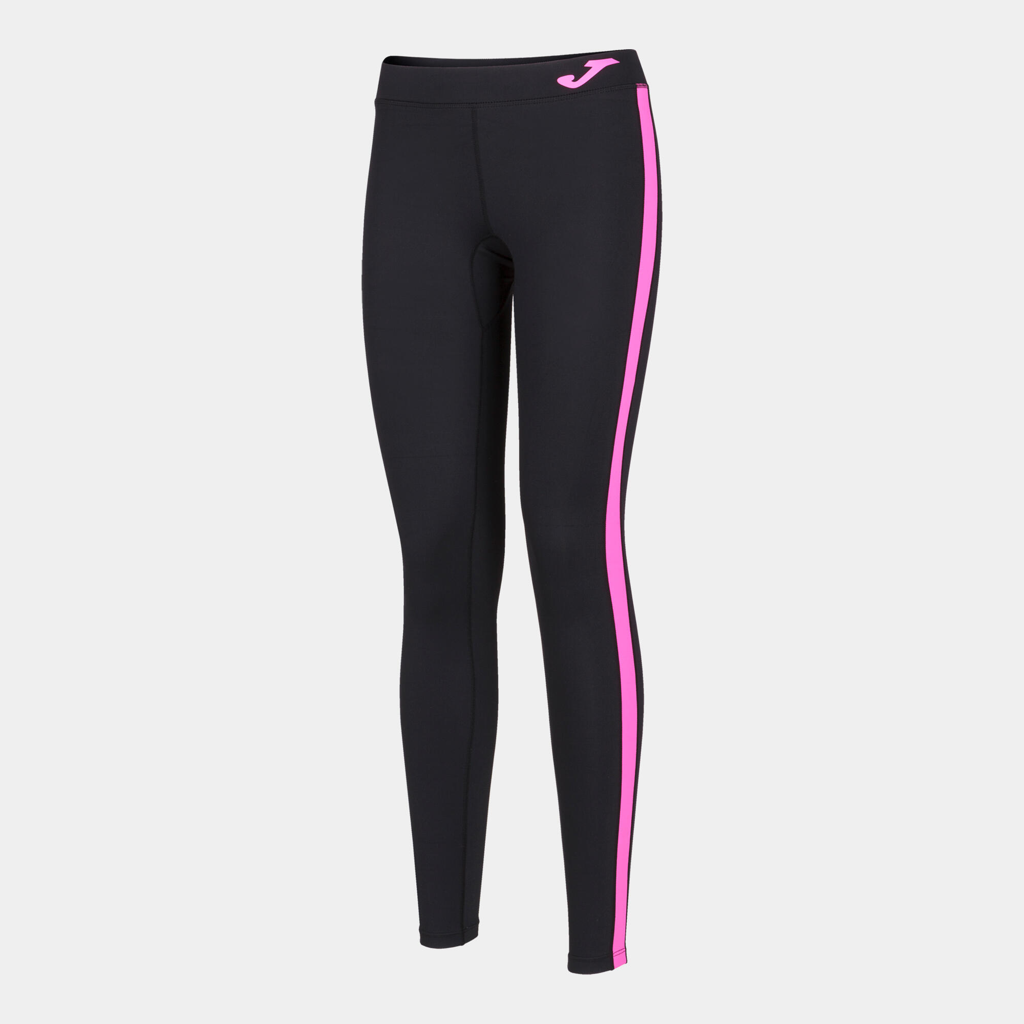 Joma - Legging Long Running Femme Joma Ascona Noir - Corsaire De Running - Noir|rose - 52 2xl - Decathlon