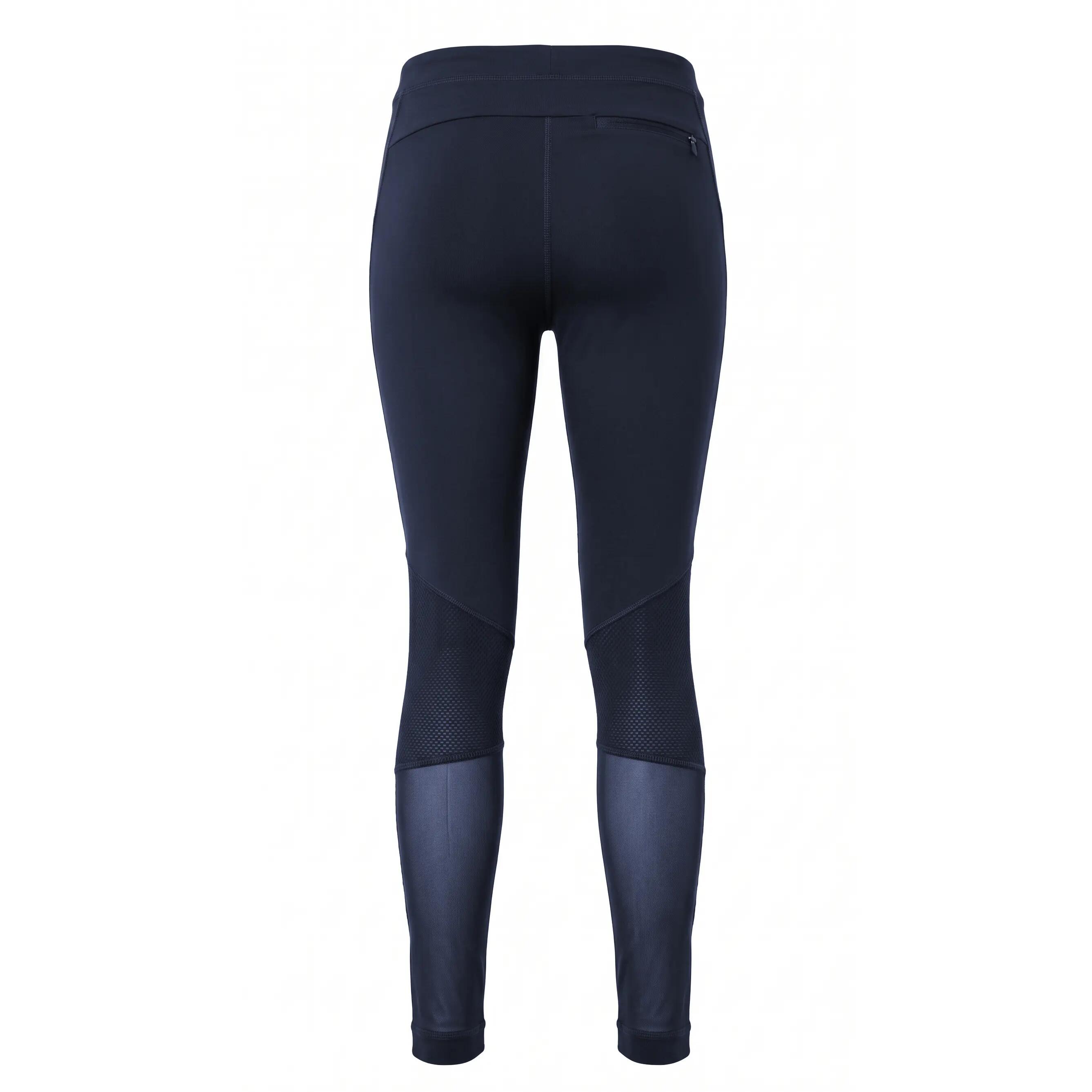 Spodnie damskie Lacoste sportowe treningowe legginsy granatowe 4/5