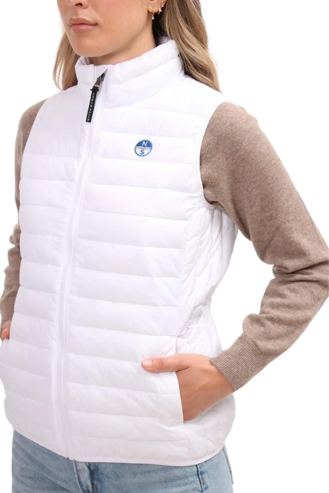 Gilet - sportswear - dames - regular - nylon wit 4/5